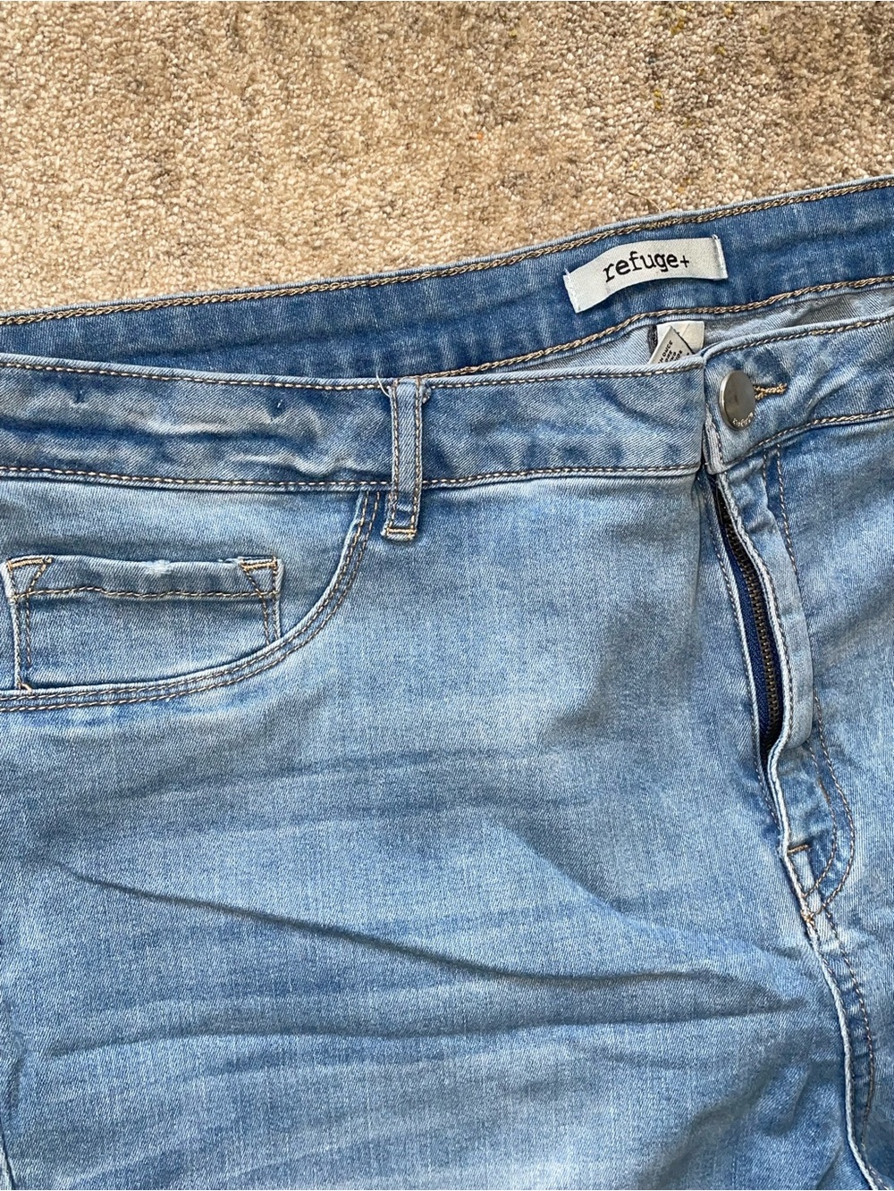 refuge Light Blue skinny Women's Jeans size 22 plus size - Picture 3 of 6